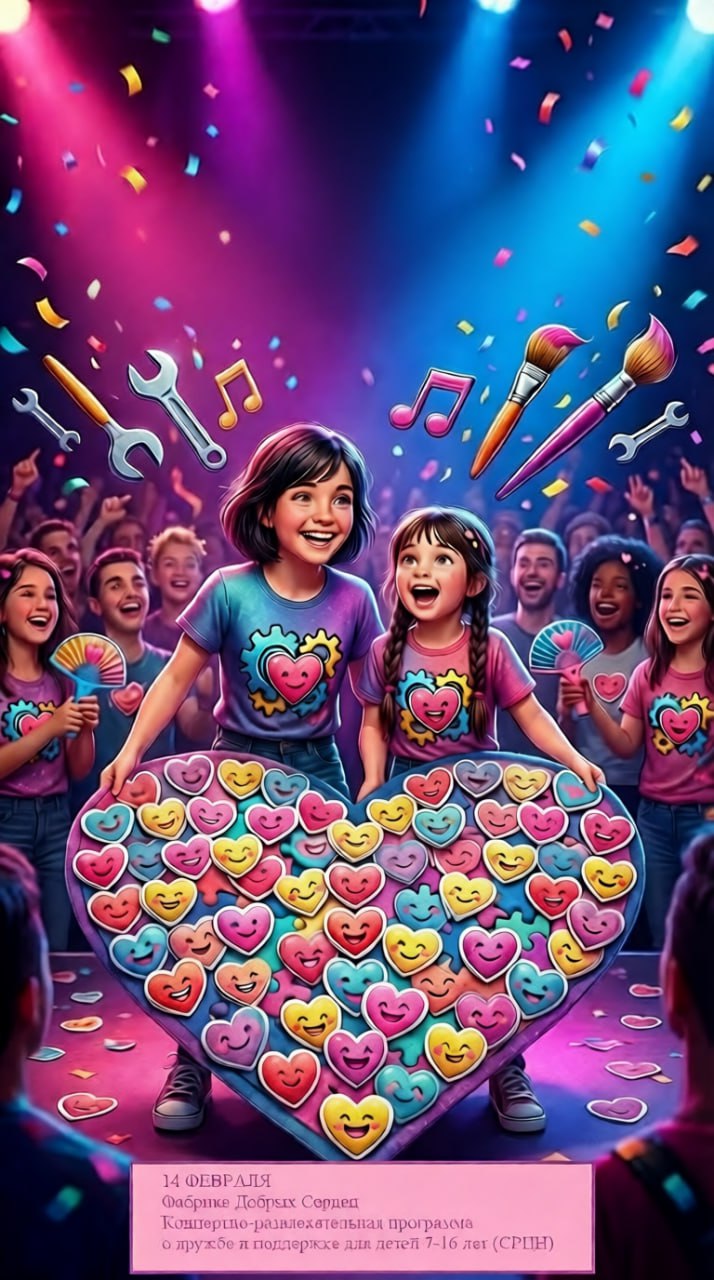 Конспект программы «День Добрых Сердец»: сценарий праздника дружбы и поддержки для СРЦН и школ