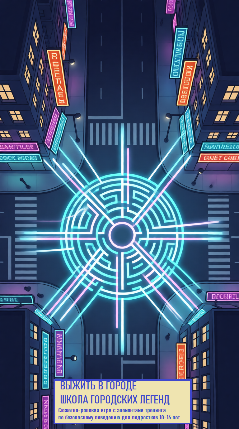 Тренинг по безопасности для подростков (10–16 лет) «Школа городских легенд: Выжить в мегаполисе»