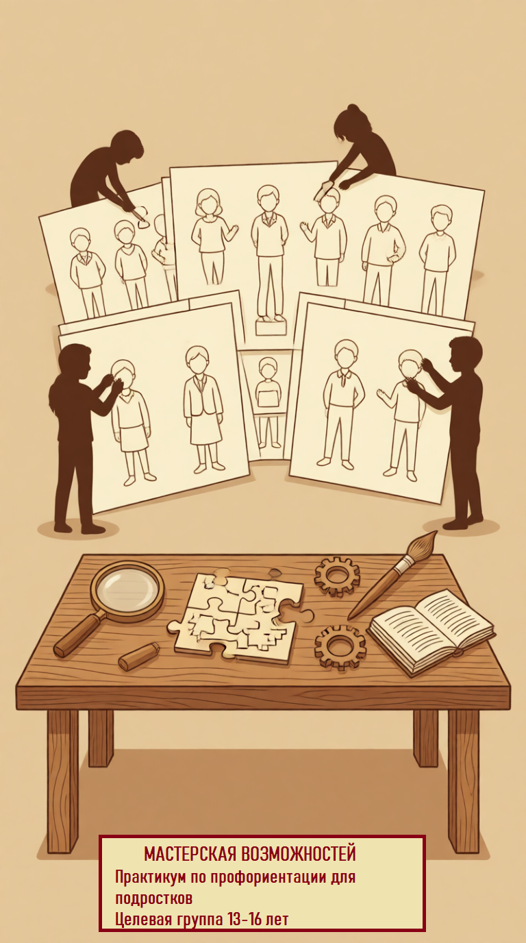 Конспект профориентационного воркшопа «Мастерская возможностей» (13–16 лет) ФГОС для СРЦН и школ
