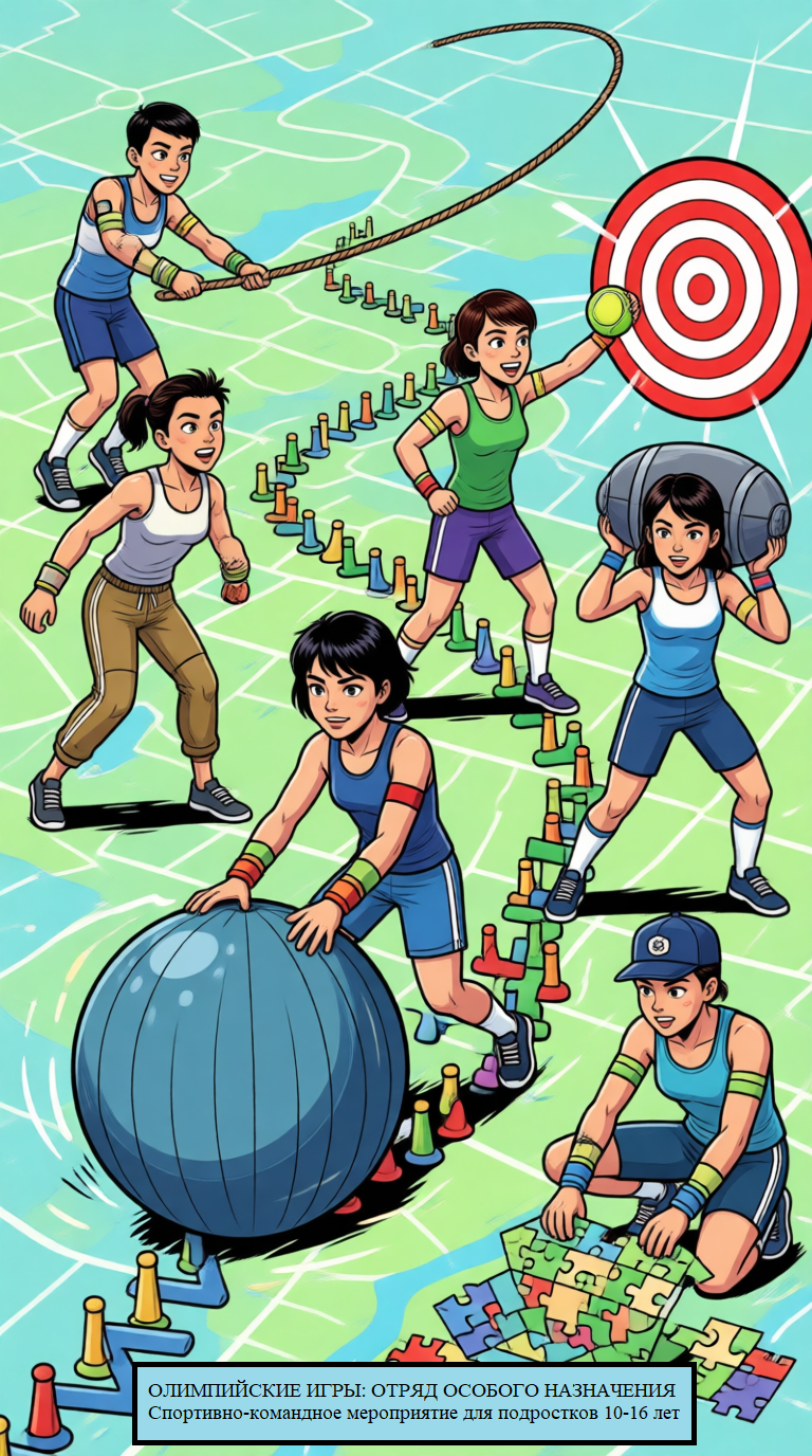 Сценарий военно-спортивной игры «Олимпийские игры: Отряд особого назначения» (10–16 лет) ФГОС
