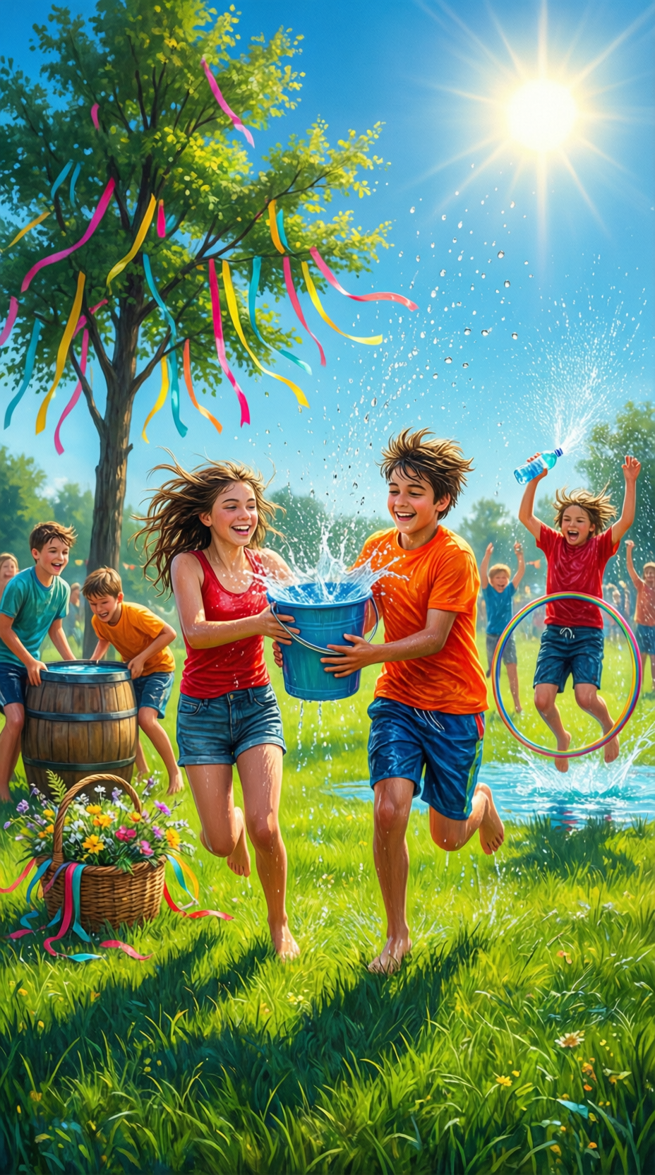 Спортивно-игровой праздник «Купальские старты: В поисках цветка папоротника»: летний квест, 7–16 лет (ФГОС, СРЦН)