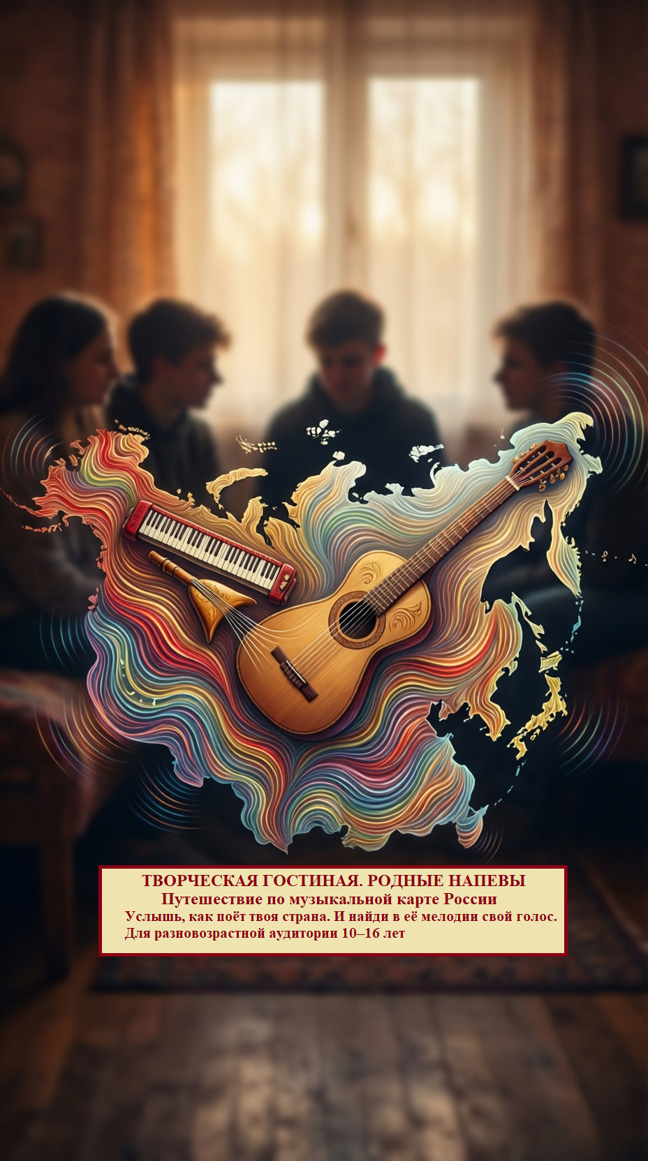 Конспект программы «Родные напевы»: сценарий музыкально-творческой гостиной для СРЦН и школ (10-16 лет)