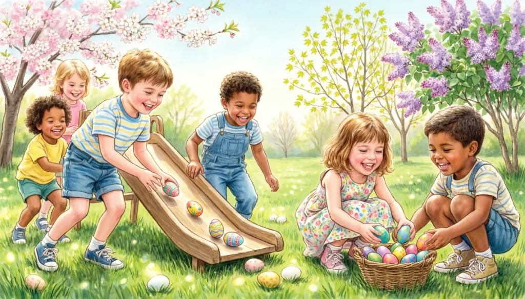 Народные пасхальные игры для детей: сценарий праздника по станциям