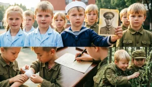 Подростки в военно-патриотической игре «Наследники Победы»: пишут письмо солдату, перевязывают раненого, плетут маскировочную сеть