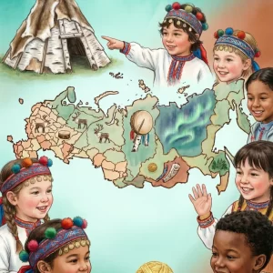 Исследовательская игра Живая карта России для детей по методике ФГОС